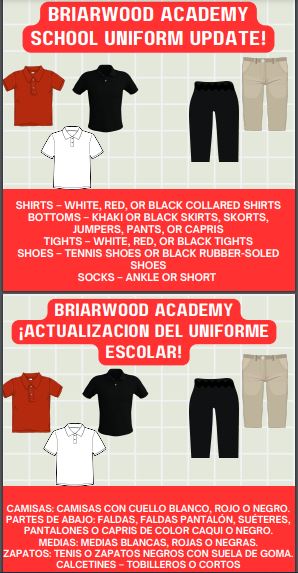  Red black uniforms